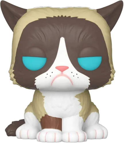 Miniatura 6 de Funko Icons: Grumpy Cat - Grumpy Cat Pop! Figura de vinilo (incluye funda protectora compatible con caja Pop Box)