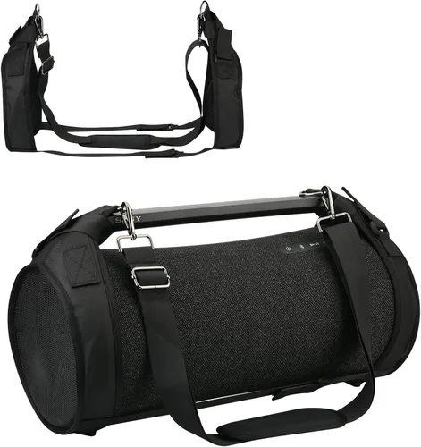 Funda de transporte de viaje compatible con Sony SRS-XG500 X-Series Boombox portátil, dos lados de malla, funda protectora con correa para el hombro