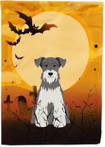 Miniatura 25 de Caroline's Treasures BB4307GF - Bandera de Halloween Airedale para jardín, bandera decorativa para patio exterior, obras de arte de patio, macizos