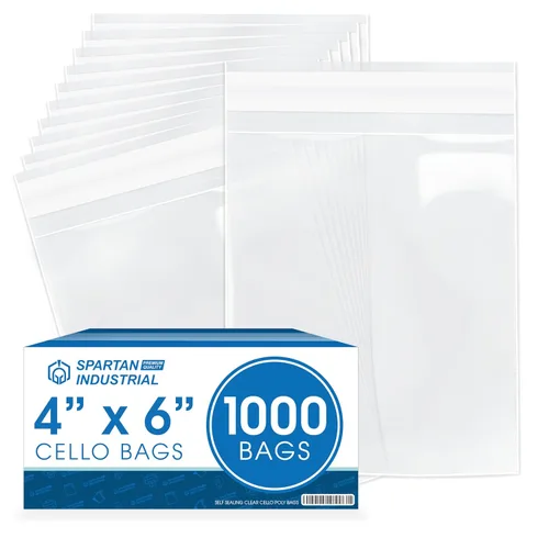Miniatura 10 de Spartan Industrial - (1000 unidades) Bolsas de celofán transparentes resellables de 10 x 18 cm para joyería, regalos, favores de fiesta