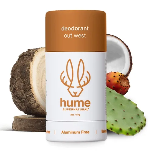 Hume Supernatural Desodorante sin Aluminio para Mujeres y Hombres - Seguro para Piel Sensible - Probiótico, a Base de Plantas, Sin Bicarbonato de