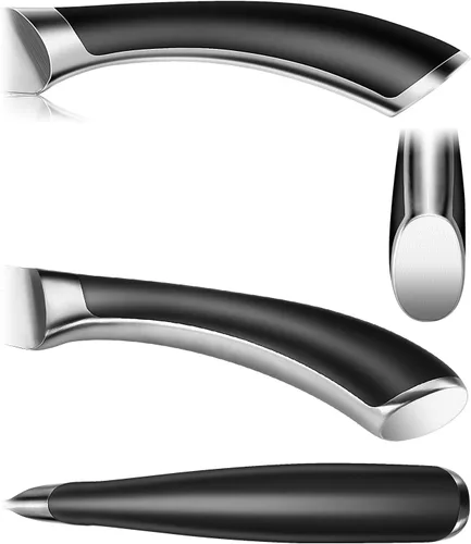 Miniatura 8 de WELLSTAR Cuchillo de pelar, cuchillo de pelar frutas de borde fino de 3.5 pulgadas con hoja forjada de acero inoxidable alemán súper afilada y mango