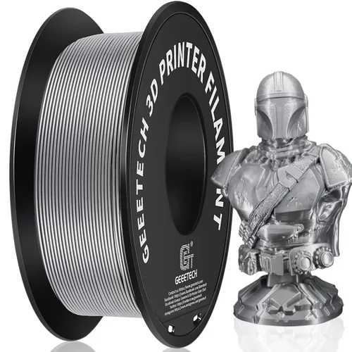 Miniatura 24 de GEEETECH Filamento PLA de color dorado sedoso de 0.069 libras, filamento de seda brillante para impresora 3D, carrete de 2.2 libras, precisión