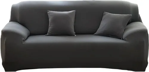 Miniatura 17 de Funda elástica para sofá de color sólido para sofá de 1/2/3/4 plazas, fundas para sofá modular en forma de L, protector de muebles con fundas