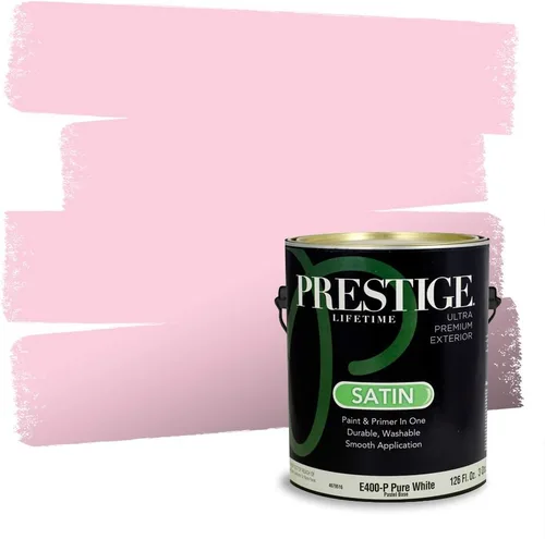Miniatura 170 de Prestige Paints Pintura exterior e imprimación en uno, 1 galón, plano, coincidencia comparable de Valspar* Amber Rose*