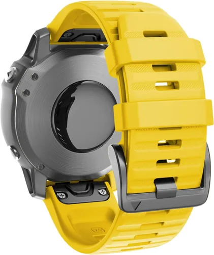 Miniatura 14 de ANCOOL Compatible con banda Fenix 6X/7X de 26mm Quickfit, correa de silicona suave de repuesto para relojes inteligentes Fenix 5X/Fenix 8 de Verde