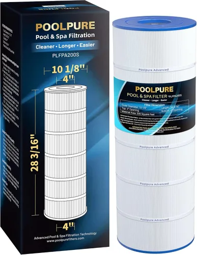 POOLPURE Filtro PLFPA200S que reemplaza a PA200S, Hayward CX200XRE, Hayward SwimClear C200S, Ultral-D5, cartucho de filtro de 200 pies cuadrados, 1