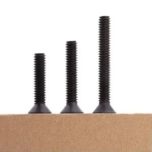 Miniatura 6 de 5/16-18 x 1-1/2" (12 PCS) Tornillos de cabeza plana, acabado de óxido negro, tornillos de cabeza avellanada, acero de aleación de grado 10.9, rosca