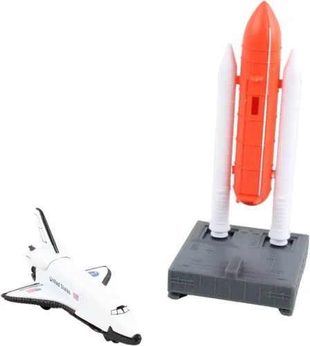 Miniatura 2 de Set de juguetes de misión espacial Daron Nave espacial en plataforma de lanzamiento, representación auténtica de naves espaciales