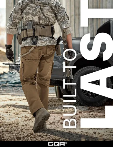 Miniatura 4 de CQR - Pantalones tácticos tipo cargo para hombre, tejido anti-rasgaduras, resistentes al agua, ligeros, para uso diario, trabajo, senderismo