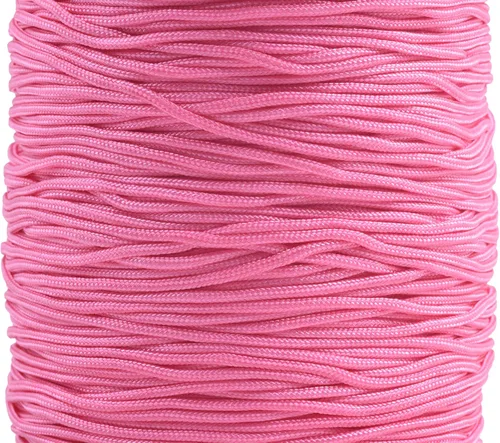 Miniatura 108 de KONMAY 1 rollo de cuerda de nailon para hacer pulseras de 150 yardas, trenzado de nailon Shamballa Macramé/cordón de cuentas de 0.4mm, cordón