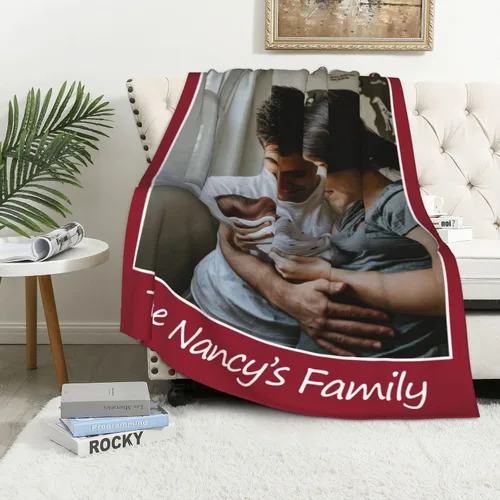 Miniatura 34 de JCETUNO Regalos personalizados de San Valentín para él y ella, mantas personalizadas con foto, mantas de fotos personalizadas, mantas de fotos