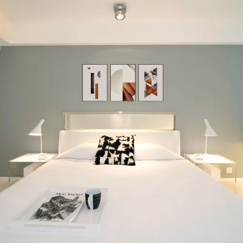 Miniatura 7 de Kit para colgar cuadros, ganchos de pared sin daños para marco, 68 clavos invisibles para hormigón, pared dura y pared de cemento (mezcla)