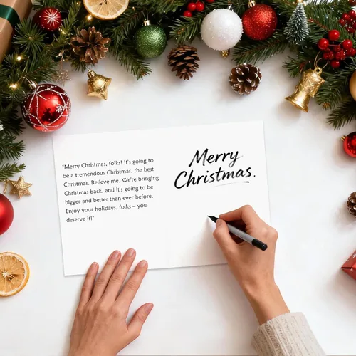 Miniatura 3 de ERKOON Divertida tarjeta de Navidad, tarjeta de felicitación de Navidad humorística de Donald para hombres y mujeres, tarjetas de regalo