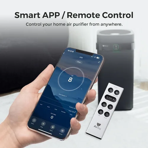 Miniatura 5 de Airdog Purificador de aire X5+ para habitaciones grandes de hasta 1614 pies cuadrados, control de aplicación inteligente, monitor de calidad