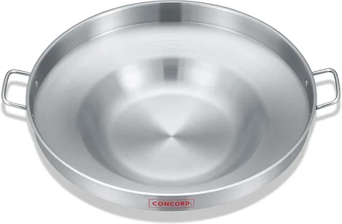 Concord - Comal de freír de acero inoxidable de 22", plata (S4008 S4812 S5612)