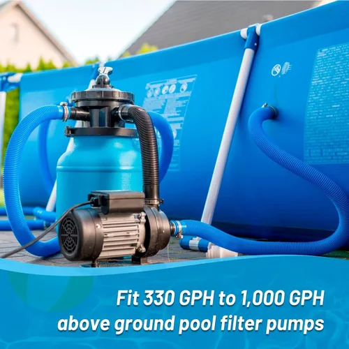 Miniatura 7 de Manguera de repuesto para bomba de piscina, manguera de piscina de 1.25 x 41 pulgadas, compatible con bomba de filtro In tex 607, 637, paquete de 3
