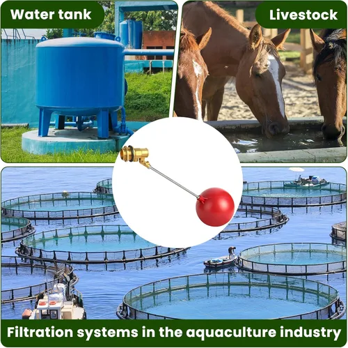 Miniatura 6 de Válvula de flotador de acero inoxidable para tanque de agua y abrevadero, opciones de tamaño de 1/2-3/4 pulgadas para una gestión confiable