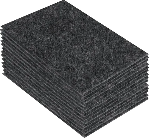 Miniatura 243 de FabricLA Hojas de fieltro acrílico para manualidades, cuadrados de fieltro precortados suaves de 4 x 4 pulgadas (3.9 in x 3.9 in), utiliza hojas