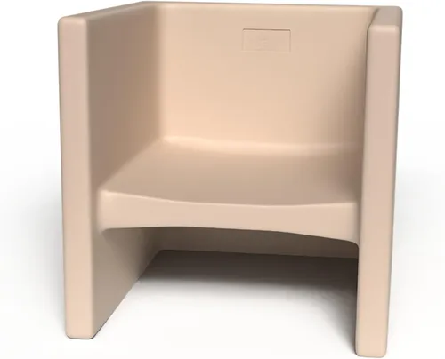 Miniatura 19 de Children's Factory Silla cúbica 3 en 1 para niños, muebles de aula de asientos flexibles, paquete de 1, almendra Polyethylene Toddler Outdoor