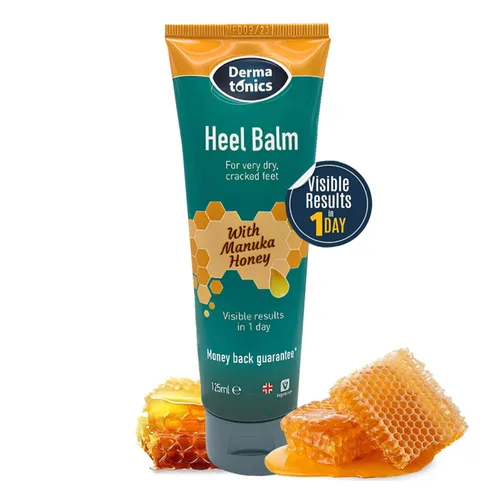 Miniatura 6 de Dermatonics Crema de pies para talones secos y agrietados, 25% de urea con miel de manuka, tratamiento hidratante intensivo del talón, removedor