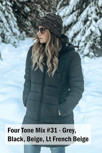 Miniatura 7 de Funky Junques C.C, boina de lana con caída tejida con trenzado grueso, grande, suave, de abrigo, de moda