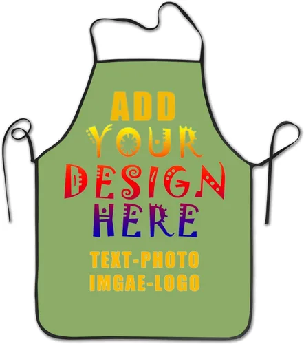 Miniatura 38 de Delantal personalizado personalizado para mujeres y hombres, delantales de cocina para cocinero, nombre personalizado, texto, logotipo, imagen