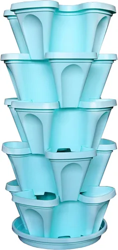 Miniatura 2 de Mr. Stacky Jardineras verticales (azul Tiffany)