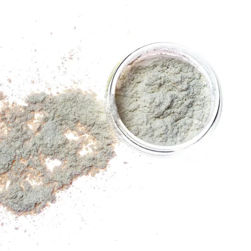 Miniatura 3 de Slice of the Moon Polvo de mica mineral natural verde iridiscente, 0.88 oz (25 g) para uso personal o profesional - cosméticos, proyectos