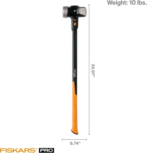 Miniatura 6 de Fiskars 750610-1001 IsoCore mazo de 36 pulgadas, 8 libras