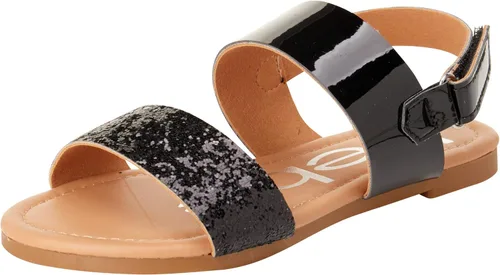 bebe Sandalias para Niñas - Sandalias para Niñas Grandes y Niñas Pequenas con Correas de Cuero Duradero y Lentejuelas, Zapatos de Vestir de Verano
