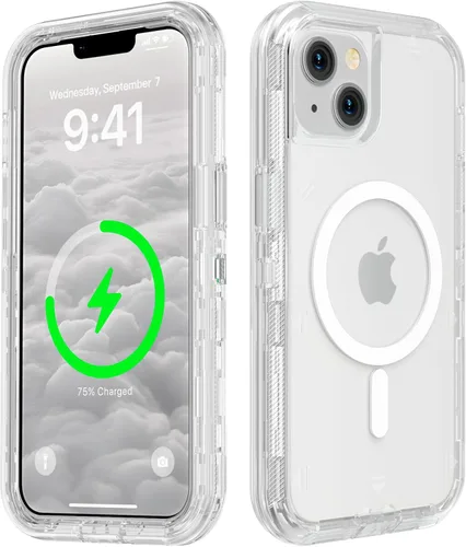 Miniatura 57 de Follaroma para iPhone 17 Pro Max, Funda Compatible con MagSafe, Funda Magnética Transparente de Doble Capa, Funda Resistente Anti-Caída y a Prueba