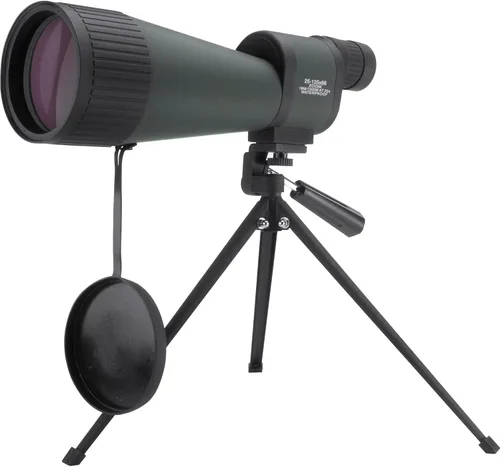 Miniatura 9 de Barska Benchmark - Alcance recto impermeable con alta potencia de zoom, enfoque objetivo, estuche de transporte y trípode para caza, observación