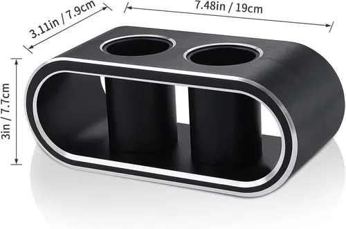 Miniatura 2 de Soporte de almacenamiento de micrófonos de escritorio de aleación de aluminio de metal, base de soporte para micrófonos inalámbricos, organizador