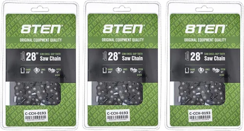 Miniatura 22 de 8TEN Cadena de motosierra semi cincel de 6 pulgadas .050 1/4 42 DL para Worx WG320 Black & Decker LLP120 (paquete de 3)
