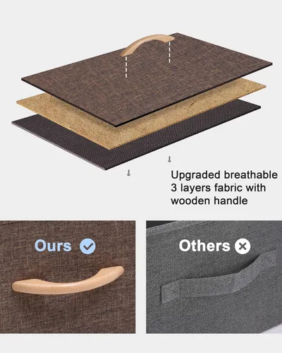 Miniatura 9 de Crestlive Products Torre de Almacenamiento Vertical para Cómoda - Marco de Acero Resistente, Superficie de Madera, Contenedores de Tela de Fácil