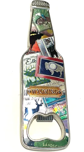 Miniatura 5 de Sureg States - Imán abrebotellas con imán retro en forma de coleccionable, diseño de Washington DC, multicolor