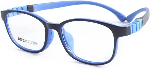 QYAJS Marco de anteojos para niños, marco óptico TR90, flexible, flexible, flexible, de una sola pieza, gafas seguras para niñas y niños