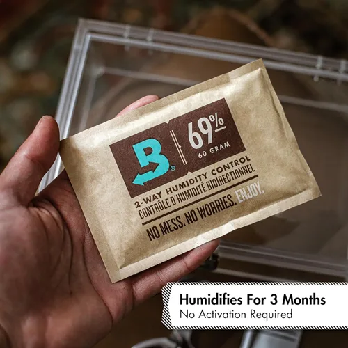 Miniatura 5 de Boveda RH con paquete de control de humedad de 2 vías 60/67 gramos (humidificador/deshumidificador), incluye 4 paquetes., B69-60-OWC-4PK, L, 1
