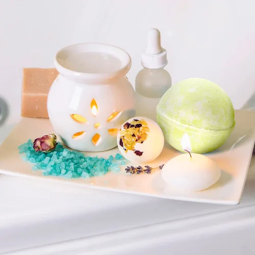 Miniatura 8 de Purple Canyon Bombas de baño de eucalipto para mujer Bomba de baño energizante de menta y eucalipto con aceites esenciales naturales Set