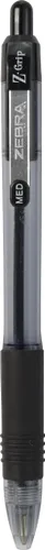 Paquete de bolígrafos retráctiles Zebra Pen Z-Grip, punta media, 0.039 in, tinta negra, 18 unidades, + juego de resaltadores Zebra Pen Mojini, punta