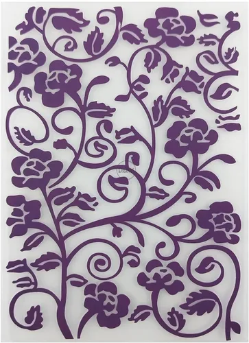 Miniatura 5 de DzIxY Hojas de fondo de plástico en relieve carpetas para tarjetas que hacen suministros DIY papel 3D plantillas de álbum de recortes álbum 6