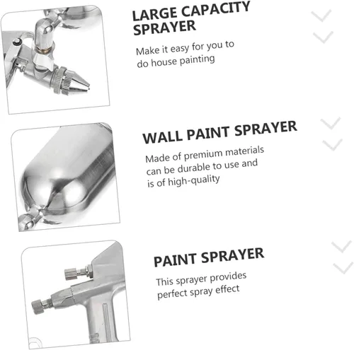 Miniatura 8 de UPKOCH Pistola de pulverización Pulverizador de pintura de aluminio Compresor de aire Compresor de aire para coche Muñecas Casa Luces Modelos Kits