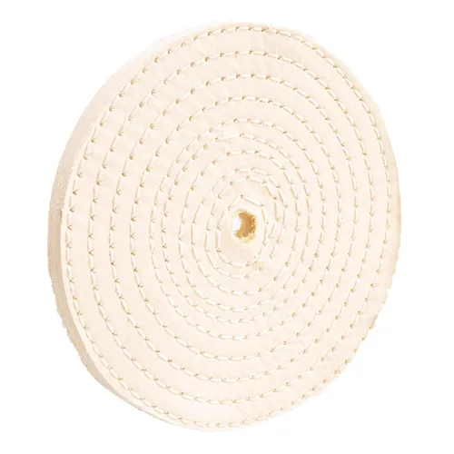 Miniatura 8 de Rueda de desbarbado de dureza 9P de 6 pulgadas, paquete de 3, grano 180, ruedas de pulido de fibra de nylon. Para amoladora de banco, máquina