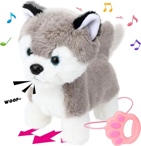 Miniatura 9 de Hopearl Hopping Bunny - Juguete electrónico interactivo de conejo con correa de control remoto para mascotas, repite lo que dijiste, regalos