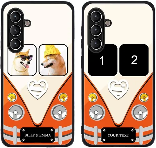 Miniatura 386 de Funda de teléfono personalizada para Samsung Galaxy S22+ / S22 Plus 5G, funda de TPU suave de vidrio templado antiarañazos personalizada con foto