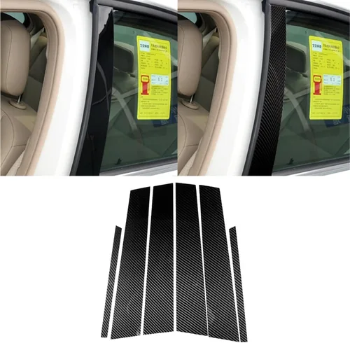 Miniatura 20 de para Mercedes-Benz Clase C W204 2011-2013 Real Cubierta de Panel de Fibra de Carbono Suave para Aire Acondicionado, Adhesivo de Marco de Panel