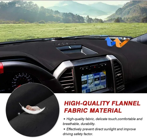 Miniatura 4 de CARTIST - Alfombrilla para salpicadero con protector de sol y UV para Ford F-150 F150 2015-2018 2019 2020, accesorios para tablero de salpicadero