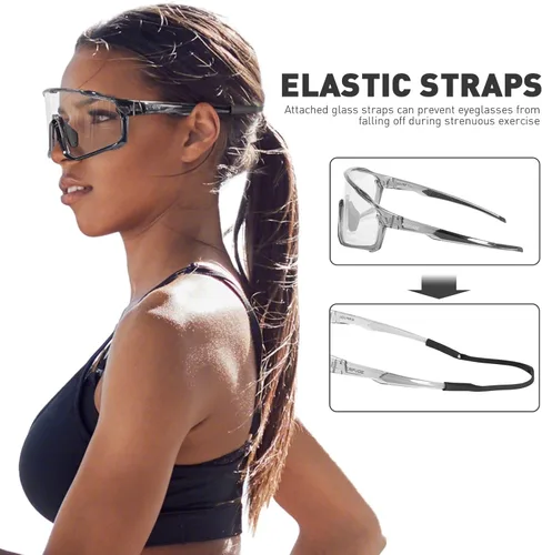 Miniatura 5 de KAPVOE Gafas de ciclismo fotocromáticas para hombres y mujeres, gafas de sol para bicicleta de montaña MTB, deportes, transición, triatlón, carrera