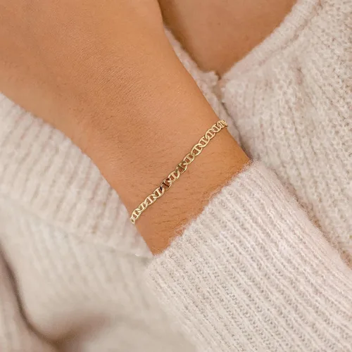 Miniatura 6 de ABDOT Pulseras delicadas de oro para mujer, pulseras chapadas en oro de 14 quilates para mujer, juegos de pulseras apilables de oro, pulseras